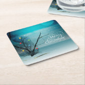 Aangepaste Onderzetters op het plein - Vrolijk ker (Schuin)