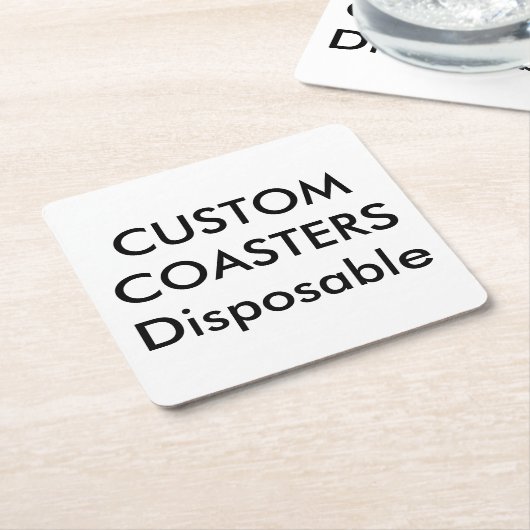 Aangepaste Onderzetters van 4-inch Square Disposab (Schuin)