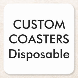 Aangepaste Onderzetters van 4-inch Square Disposab