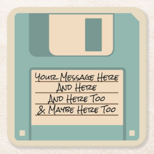 Aangepaste Onderzetters voor berichtcomputerdisket