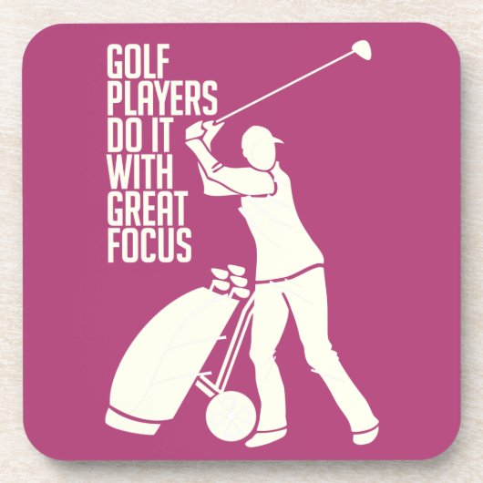 aangepaste onderzetters voor GOLF PLAYER (Voorkant)