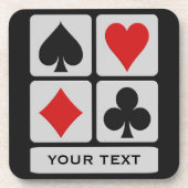 Aangepaste onderzetters voor kaartspeler (Voorkant)