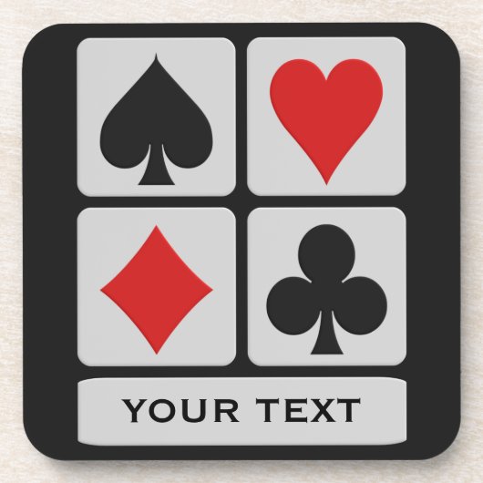 Aangepaste onderzetters voor kaartspeler (Voorkant)