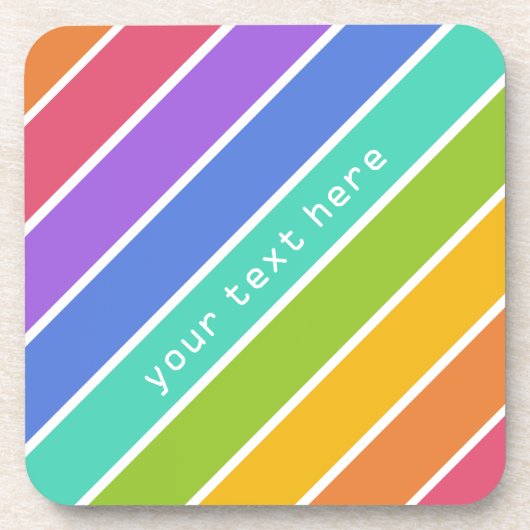 Aangepaste onderzetters voor regenboogkleuren (Voorkant)