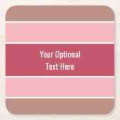 Aangepaste onderzetters voor stripespatroontekst (Voorkant)