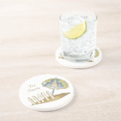 Aangepaste onderzetters voor zandsteen op het stra (Zijkant)