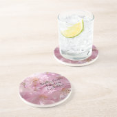 Aangepaste onderzetters Zandsteen Roze Bloesem Blo (Zijkant)
