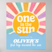 Aangepaste 'One in the Sun'-poster met naam Poster (Voorkant)