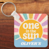 Aangepaste 'One in the Sun'-sleutelhanger met naam Sleutelhanger (Voorkant)