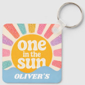 Aangepaste 'One in the Sun'-sleutelhanger met naam Sleutelhanger (Achterkant)