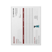 Aangepaste ongediertebestrijding Factuur Sjabloon Notitieblok (Linkerzijde)