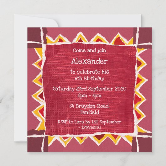 Aangepaste online Collage afdruk geboortedag (Achterkant)