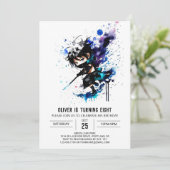 Aangepaste Online Ninja Boy Digitale Verjaardag Kaart (Staand voorkant)