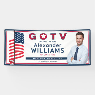 Aangepaste onpartijdige GOTV-bijeenkomst Lokale ve Spandoek