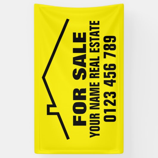 Aangepaste onroerend goed banner teken voor makela