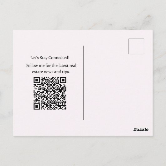 Aangepaste onroerend goed Bedankt Briefkaart (Achterkant)