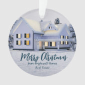 Aangepaste onroerend goed Bedrijf Huis Vrolijk Ker Ornament (voorkant)