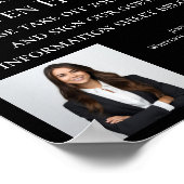 Aangepaste onroerend goed bedrijf Open Huis Welkom Poster (Hoek)