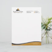 Aangepaste onroerend goed briefhoofd V4 Herziene v (Staand voorkant)