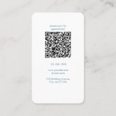 Aangepaste onroerend goed visitekaartje met QR-cod (Achterkant)