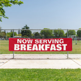 Aangepaste ontbijtbanner spandoek