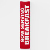 Aangepaste ontbijtbanner spandoek (Verticaal)