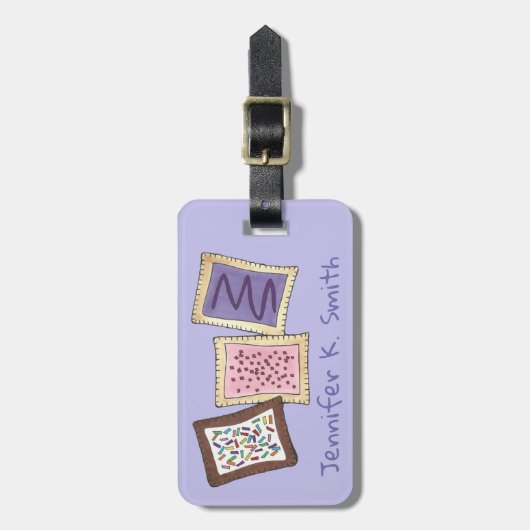 Aangepaste ontbijttoeschouwers voor geborste maalt bagagelabel (Voorkant verticaal)