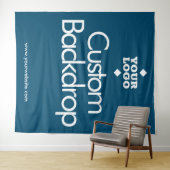 Aangepaste ontwerp achtergrond // Uw logo hier Wandkleed (In Situ (horizontaal))