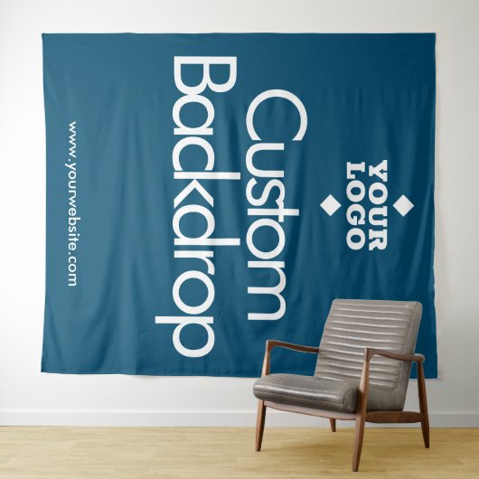 Aangepaste ontwerp achtergrond // Uw logo hier Wandkleed (In Situ (horizontaal))