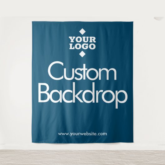 Aangepaste ontwerp achtergrond // Uw logo hier Wandkleed (Voorkant)