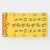 Aangepaste ontwerp sinaasappels te koop verticaal spandoek (Horizontaal)