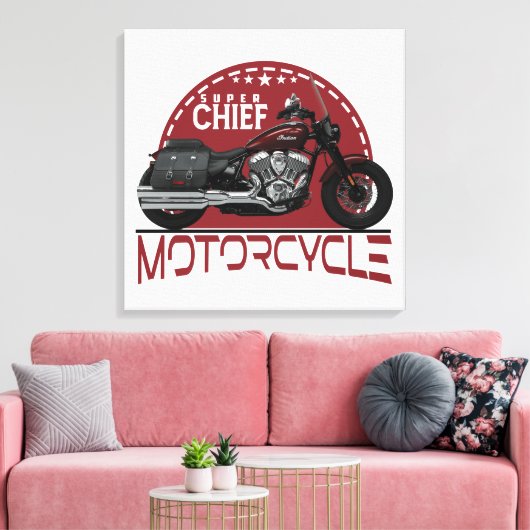 Aangepaste ontwerper kleding en Accessoires SUPER  Canvas Afdruk (Insitu (Woonkamer))