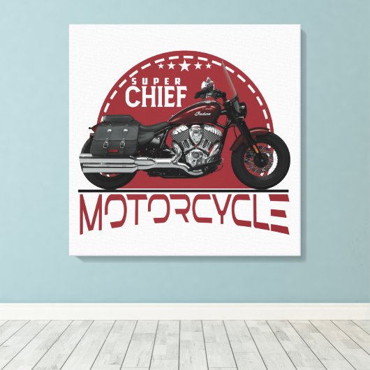 Aangepaste ontwerper kleding en Accessoires SUPER  Canvas Afdruk (Insitu (Houten vloer))