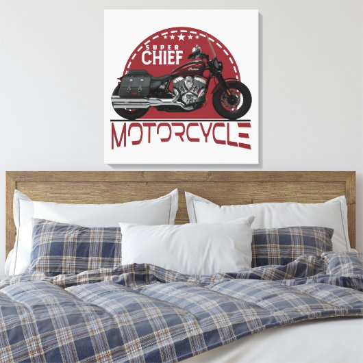 Aangepaste ontwerper kleding en Accessoires SUPER  Canvas Afdruk (Insitu (Slaapkamer))