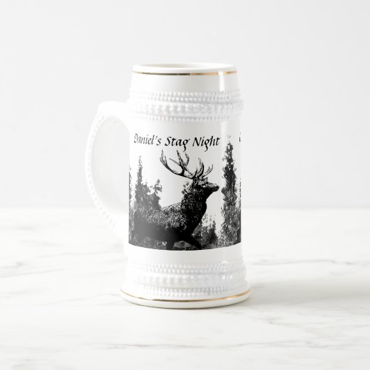 Aangepaste  ontwerpfase, Bachelor Party Bierpul (Voorkant links)