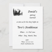 Aangepaste ontwerpfase, Bachelor Party nodigt uit Kaart (Achterkant)