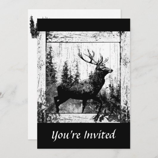 Aangepaste  ontwerpfase, Bachelor Party nodigt uit Kaart (Voorkant / Achterkant)