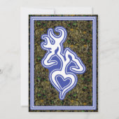 Aangepaste ontwerpkleuruitnodiging voor jagers in kaart (Achterkant)