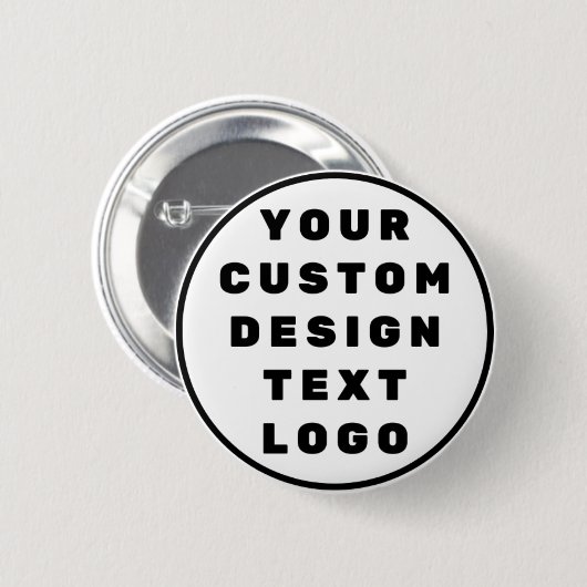 Aangepaste ontwerptekst Logo Gepersonaliseerd Mini Ronde Button 5,7 Cm (Voorkant /achterkant)