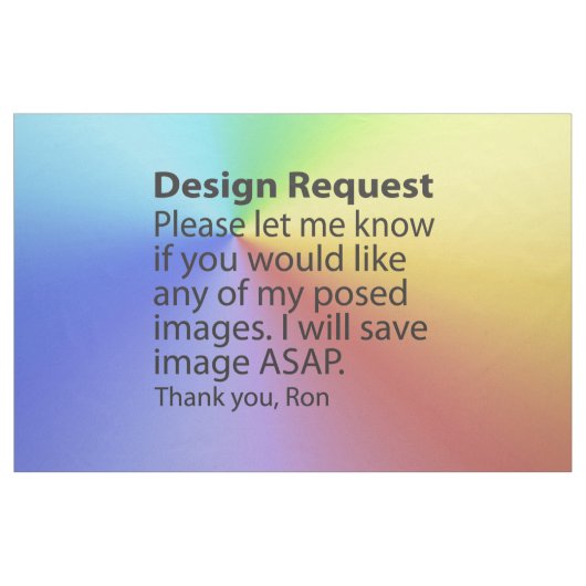 Aangepaste ontwerpverbinding aanvragen stof (Yard (91,4 cm))