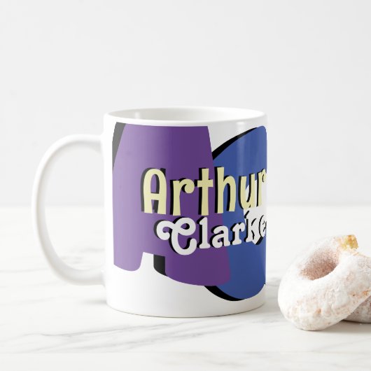 Aangepaste ontworpen koele typografie koffiemok (Met donut)