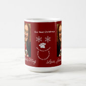Aangepaste Onze Beste Kerstmis ,Kat En Eigenaar Fo Koffiemok (Center)