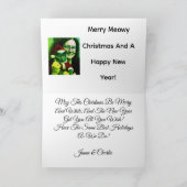 Aangepaste Onze Beste Kerstmis ,Kat Foto Kaart (Binnen)