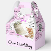 Aangepaste Onze Wedding & Jubileum Favoriete Boxen Bedankdoosjes (Voorkant)