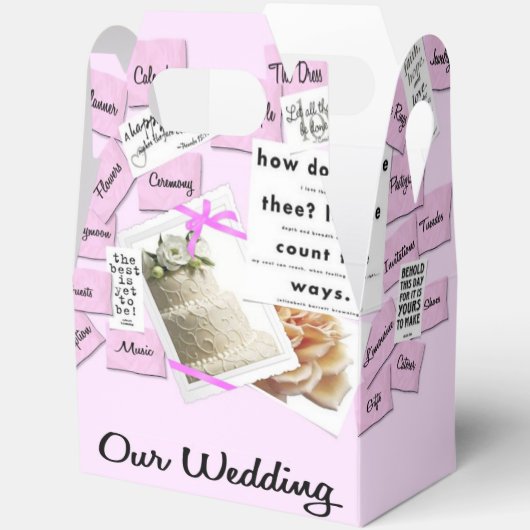Aangepaste Onze Wedding & Jubileum Favoriete Boxen Bedankdoosjes (Open)