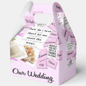 Aangepaste Onze Wedding & Jubileum Favoriete Boxen Bedankdoosjes (Achterkant)