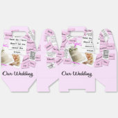 Aangepaste Onze Wedding & Jubileum Favoriete Boxen Bedankdoosjes (Ongevouwen)