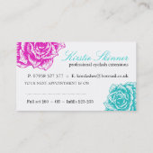 Aangepaste oogbalkextensie-Visitekaartjes Afsprakenkaartje (Achterkant)