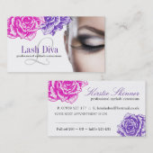 Aangepaste oogbalkextensie-Visitekaartjes Afsprakenkaartje (Voorkant / Achterkant)