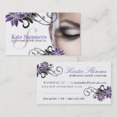 Aangepaste oogbalkextensie-Visitekaartjes Afsprakenkaartje (Voorkant / Achterkant)